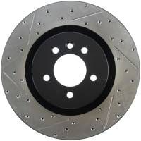 StopTech Sport Drilled/Slotted Brake Rotor; Front Right