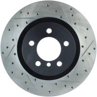 StopTech Sport Drilled/Slotted Brake Rotor; Front Left