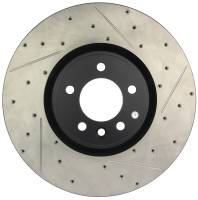 StopTech Sport Drilled/Slotted Brake Rotor; Front Left