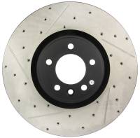 StopTech Sport Drilled/Slotted Brake Rotor; Front Right