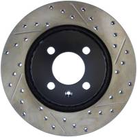 StopTech Sport Drilled/Slotted Brake Rotor; Front Left