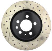 StopTech Sport Drilled/Slotted Brake Rotor; Front Left