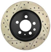 StopTech Sport Drilled/Slotted Brake Rotor; Front Right