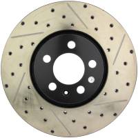 StopTech Sport Drilled/Slotted Brake Rotor; Front Left