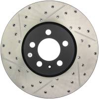 StopTech Sport Drilled/Slotted Brake Rotor; Front Right