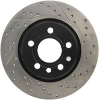 StopTech Sport Drilled/Slotted Brake Rotor; Rear Left