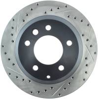 StopTech Sport Drilled/Slotted Brake Rotor; Rear Right