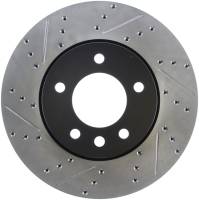 StopTech Sport Drilled/Slotted Brake Rotor; Front Right