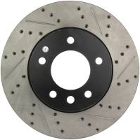 StopTech Sport Drilled/Slotted Brake Rotor; Front Left