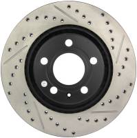 StopTech Sport Drilled/Slotted Brake Rotor; Rear Left