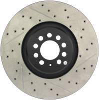 StopTech Sport Drilled/Slotted Brake Rotor; Front Left