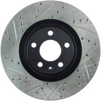 StopTech Sport Drilled/Slotted Brake Rotor; Front Right