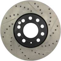 StopTech Sport Drilled/Slotted Brake Rotor; Front Left