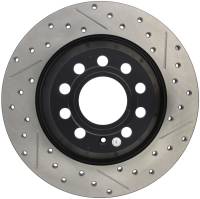 StopTech Sport Drilled/Slotted Brake Rotor; Rear Left