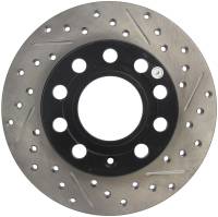 StopTech Sport Drilled/Slotted Brake Rotor; Rear Left