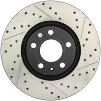 StopTech Sport Drilled/Slotted Brake Rotor; Front Left