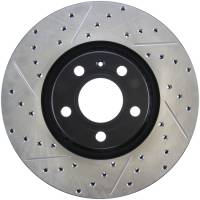 StopTech Sport Drilled/Slotted Brake Rotor; Front Right