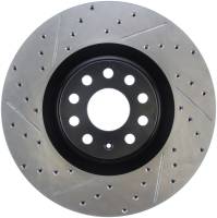 StopTech Sport Drilled/Slotted Brake Rotor; Front Right