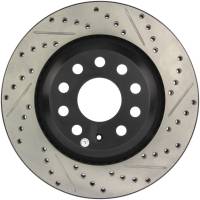 StopTech Sport Drilled/Slotted Brake Rotor; Rear Left