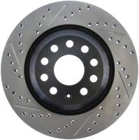 StopTech Sport Drilled/Slotted Brake Rotor; Rear Right