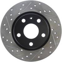 StopTech Sport Drilled/Slotted Brake Rotor; Rear Right