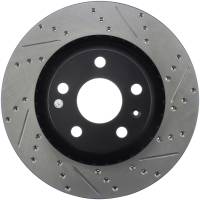 StopTech Sport Drilled/Slotted Brake Rotor; Rear Left