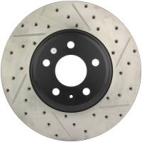 StopTech Sport Drilled/Slotted Brake Rotor; Front Left