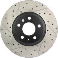 StopTech Sport Drilled/Slotted Brake Rotor; Front Right