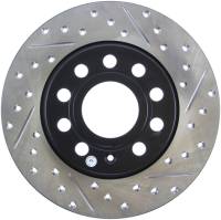 StopTech Sport Drilled/Slotted Brake Rotor; Rear Left