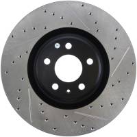 StopTech Sport Drilled/Slotted Brake Rotor; Front Left