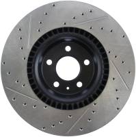 StopTech - StopTech Sport Drilled/Slotted Brake Rotor; Front Left - Image 2