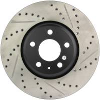 StopTech Sport Drilled/Slotted Brake Rotor; Front Left