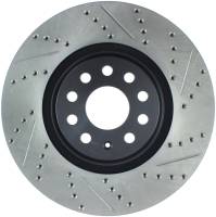 StopTech Sport Drilled/Slotted Brake Rotor; Front Left