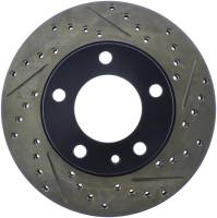 StopTech Sport Drilled/Slotted Brake Rotor; Front Left