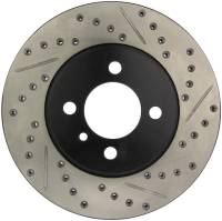 StopTech Sport Drilled/Slotted Brake Rotor; Front Left