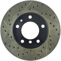 StopTech Sport Drilled/Slotted Brake Rotor; Front Right