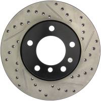 StopTech Sport Drilled/Slotted Brake Rotor; Front Left