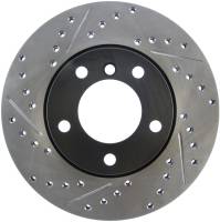 StopTech Sport Drilled/Slotted Brake Rotor; Front Right