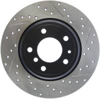 StopTech Sport Drilled/Slotted Brake Rotor; Rear Left