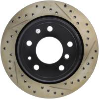 StopTech Sport Drilled/Slotted Brake Rotor; Rear Left