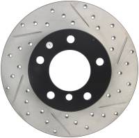 StopTech Sport Drilled/Slotted Brake Rotor; Front Left