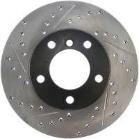 StopTech Sport Drilled/Slotted Brake Rotor; Front Left