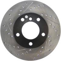 StopTech Sport Drilled/Slotted Brake Rotor; Front Right