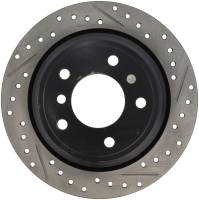 StopTech Sport Drilled/Slotted Brake Rotor; Rear Left