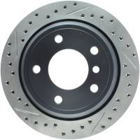 StopTech Sport Drilled/Slotted Brake Rotor; Rear Right