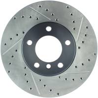 StopTech Sport Drilled/Slotted Brake Rotor; Front Left