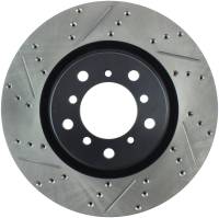 StopTech Sport Drilled/Slotted Brake Rotor; Front Right