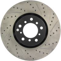 StopTech Sport Drilled/Slotted Brake Rotor; Front Left