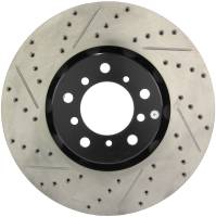 StopTech Sport Drilled/Slotted Brake Rotor; Front Right