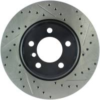 StopTech Sport Drilled/Slotted Brake Rotor; Front Left